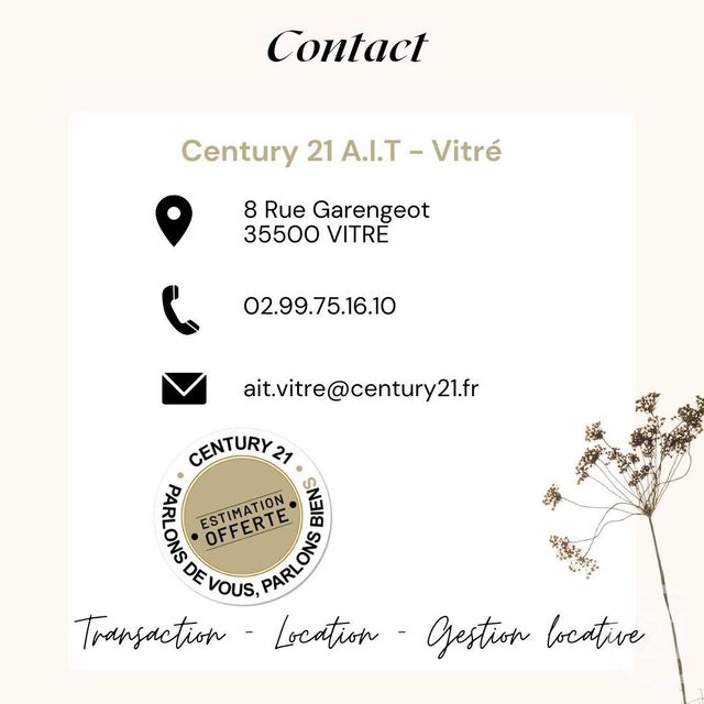 Maison &agrave; louer - 4 pi&egrave;ces - 84,60 m2 - Vitre - 35 - BRETAGNE